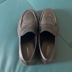 Vagabond chunky loafer in black leather